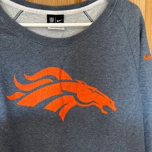 Nike Gray and Orange Sweatshirt